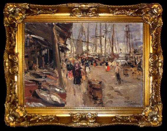framed  Konstantin Korovin Pier, ta009-2